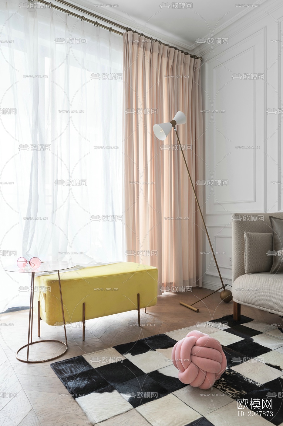 北欧公寓效果图下载（渲染图14）