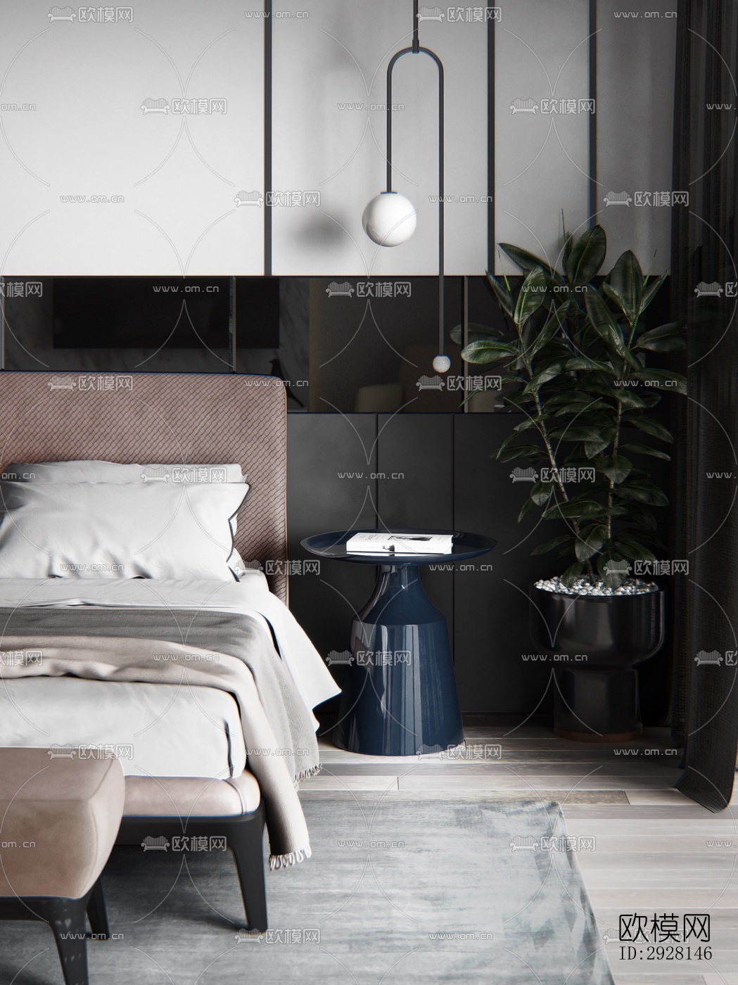 北欧平层效果图下载（渲染图5）