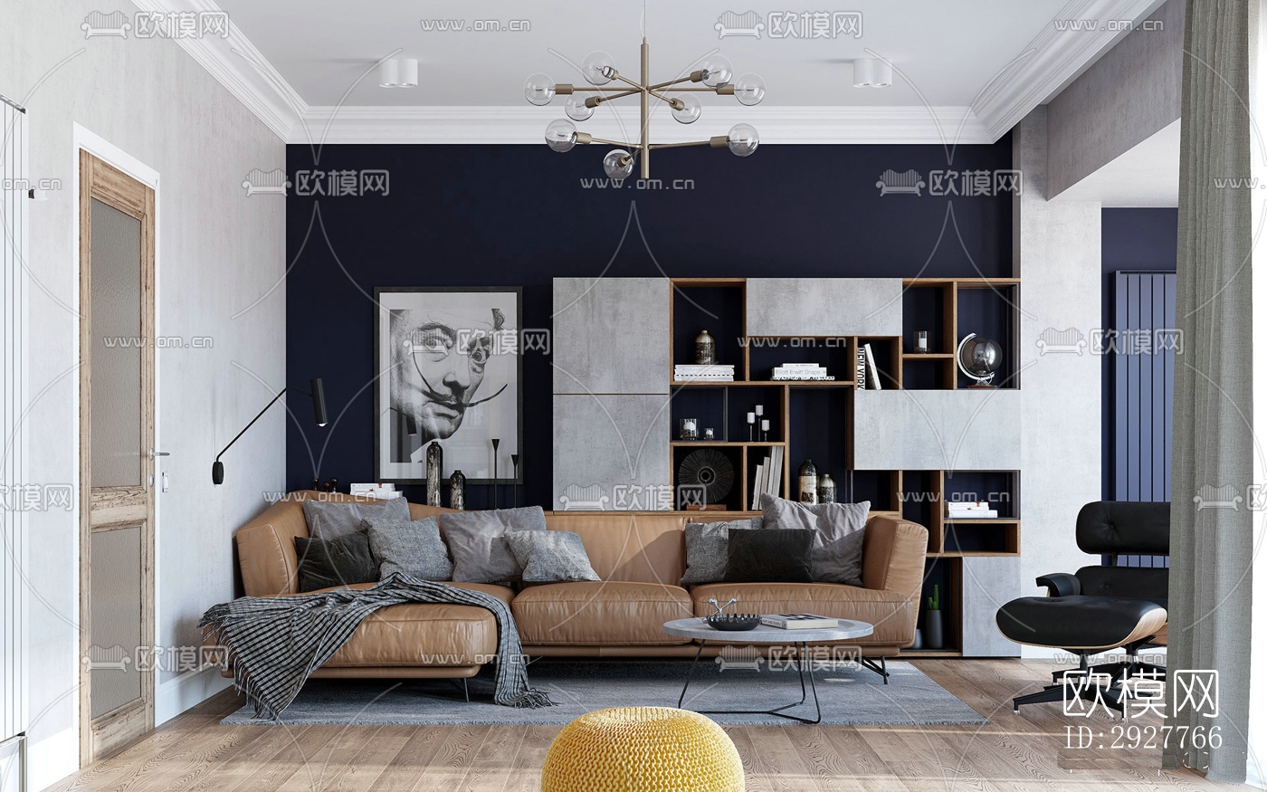 北欧公寓效果图下载（渲染图11）