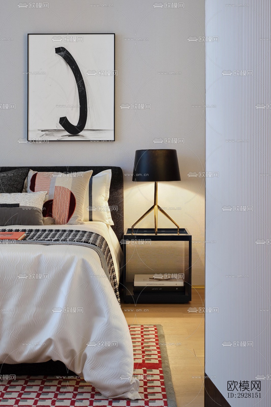 后现代平层效果图下载（渲染图2）