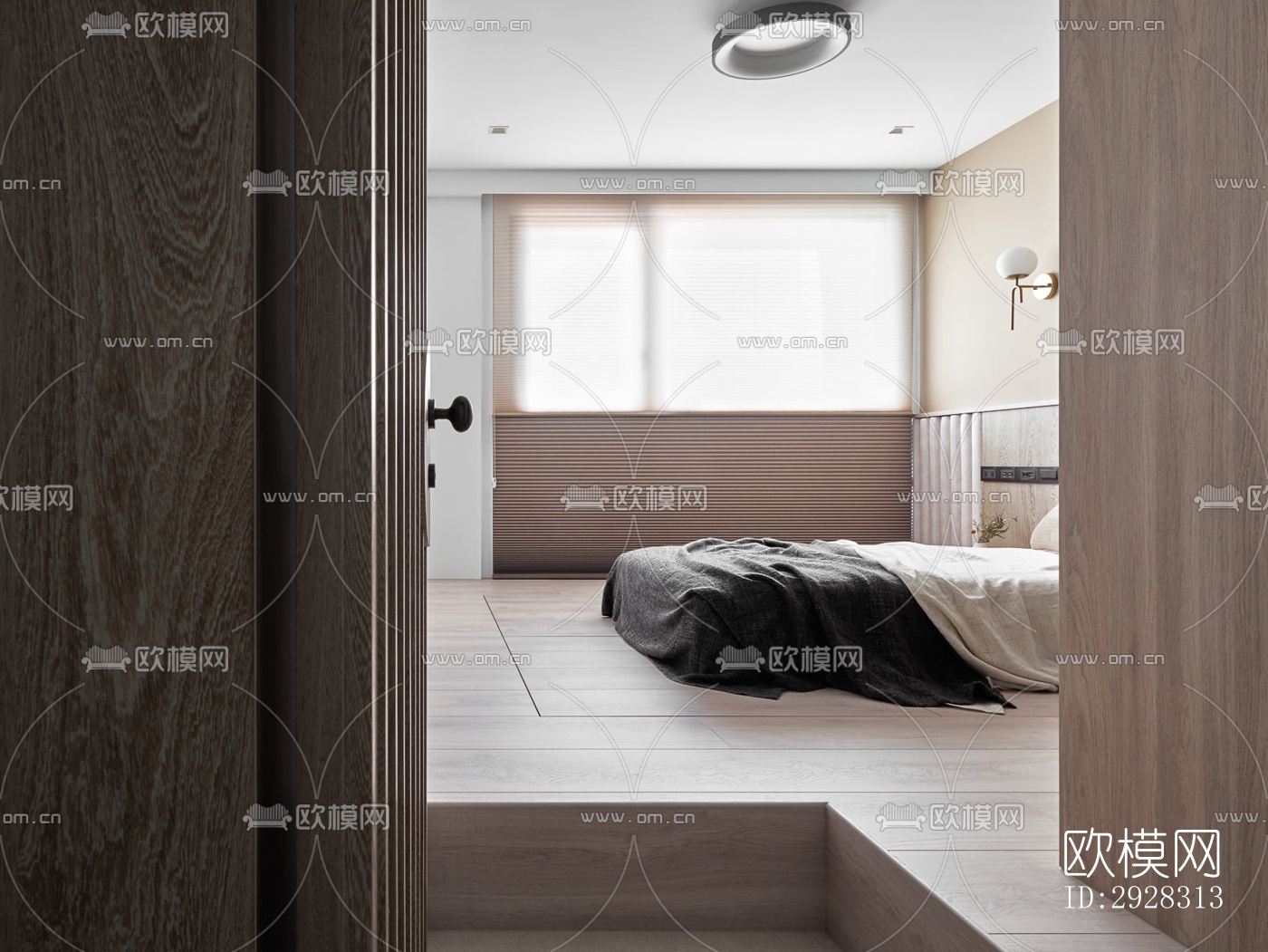 现代平层效果图下载（渲染图3）