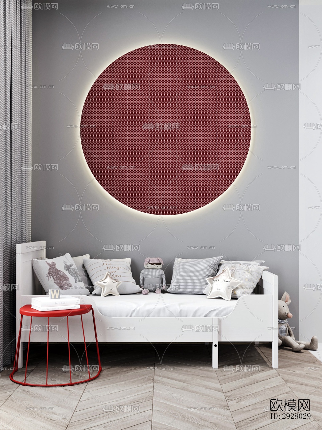 现代公寓效果图下载（渲染图7）