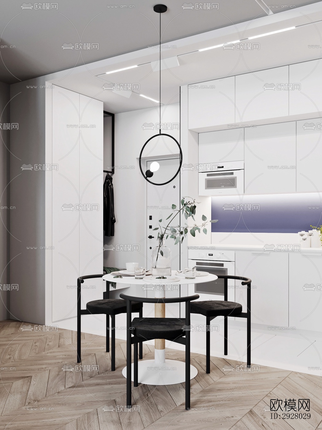 现代公寓效果图下载（渲染图18）