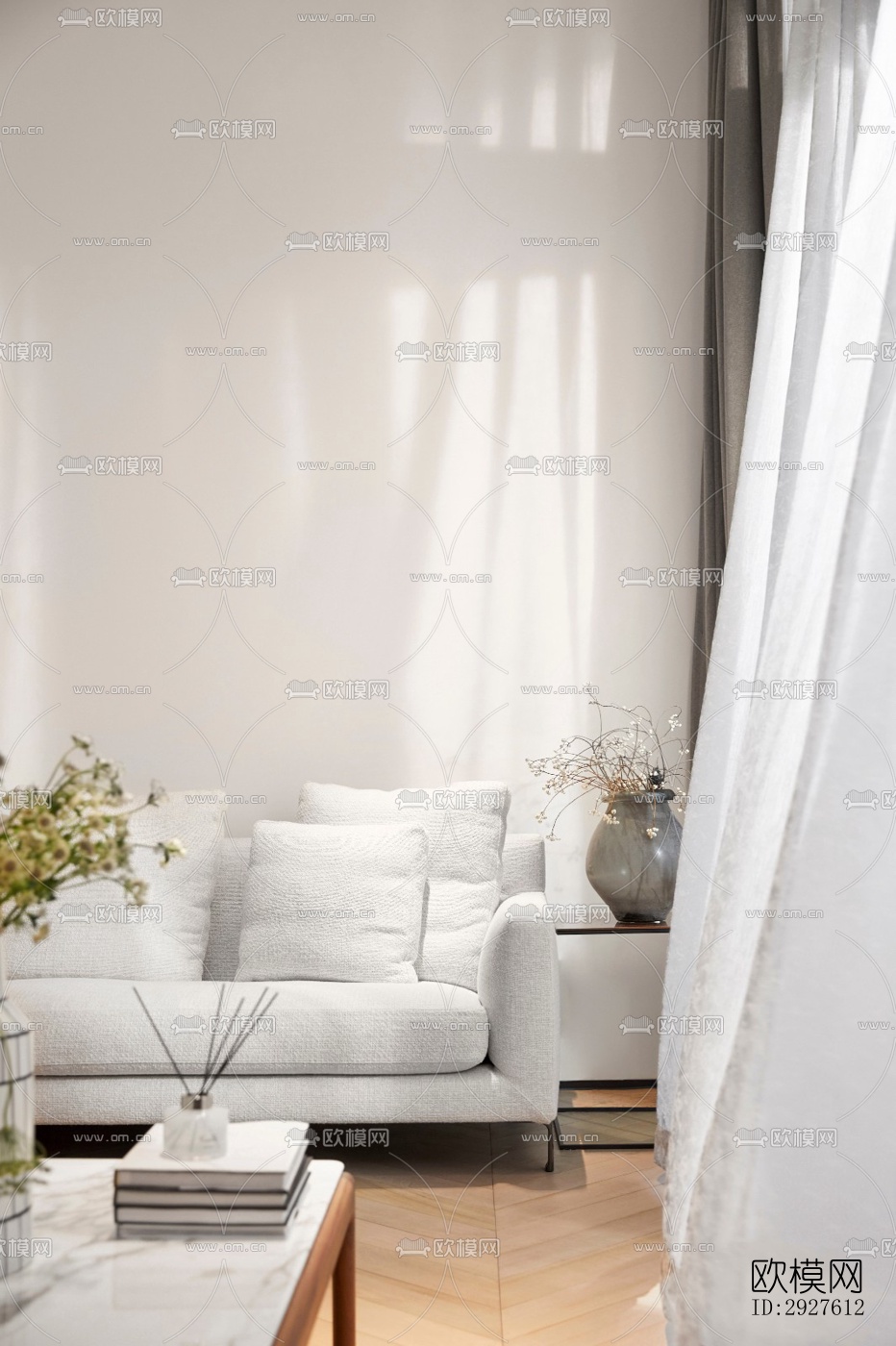 现代复式效果图下载（渲染图5）