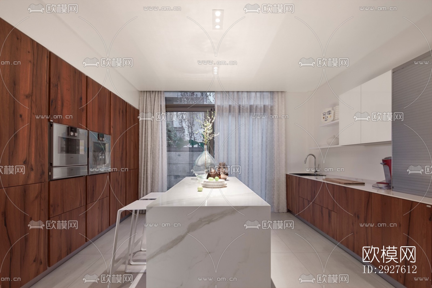 现代复式效果图下载（渲染图7）