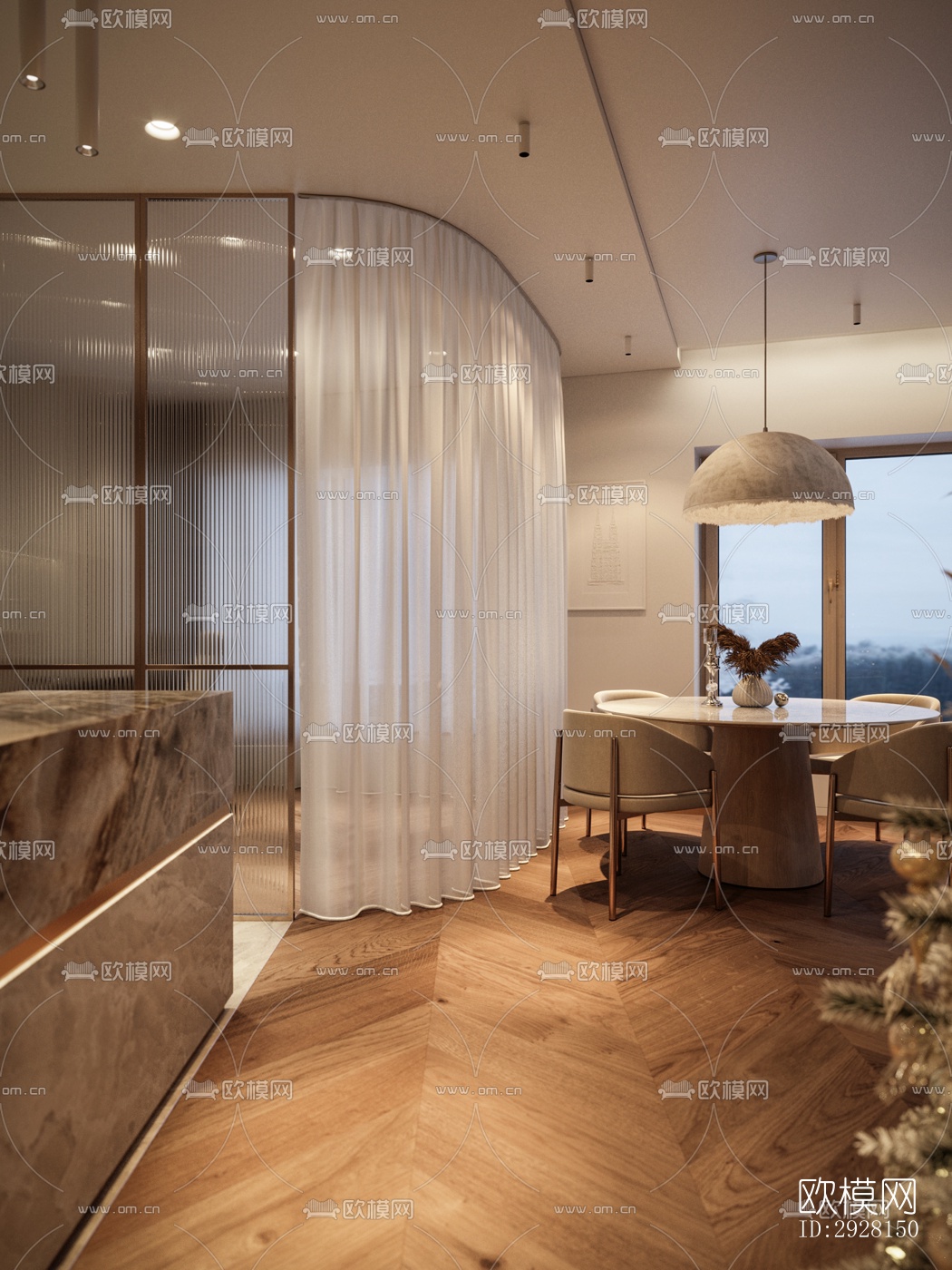 北欧平层效果图下载（渲染图15）