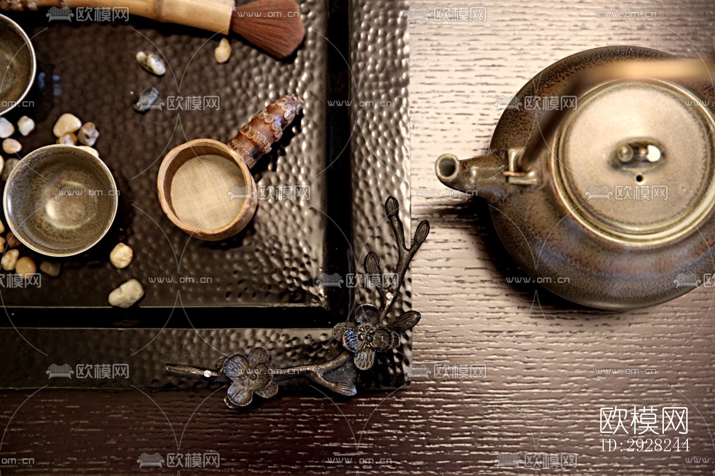 新中式平层效果图下载（渲染图5）