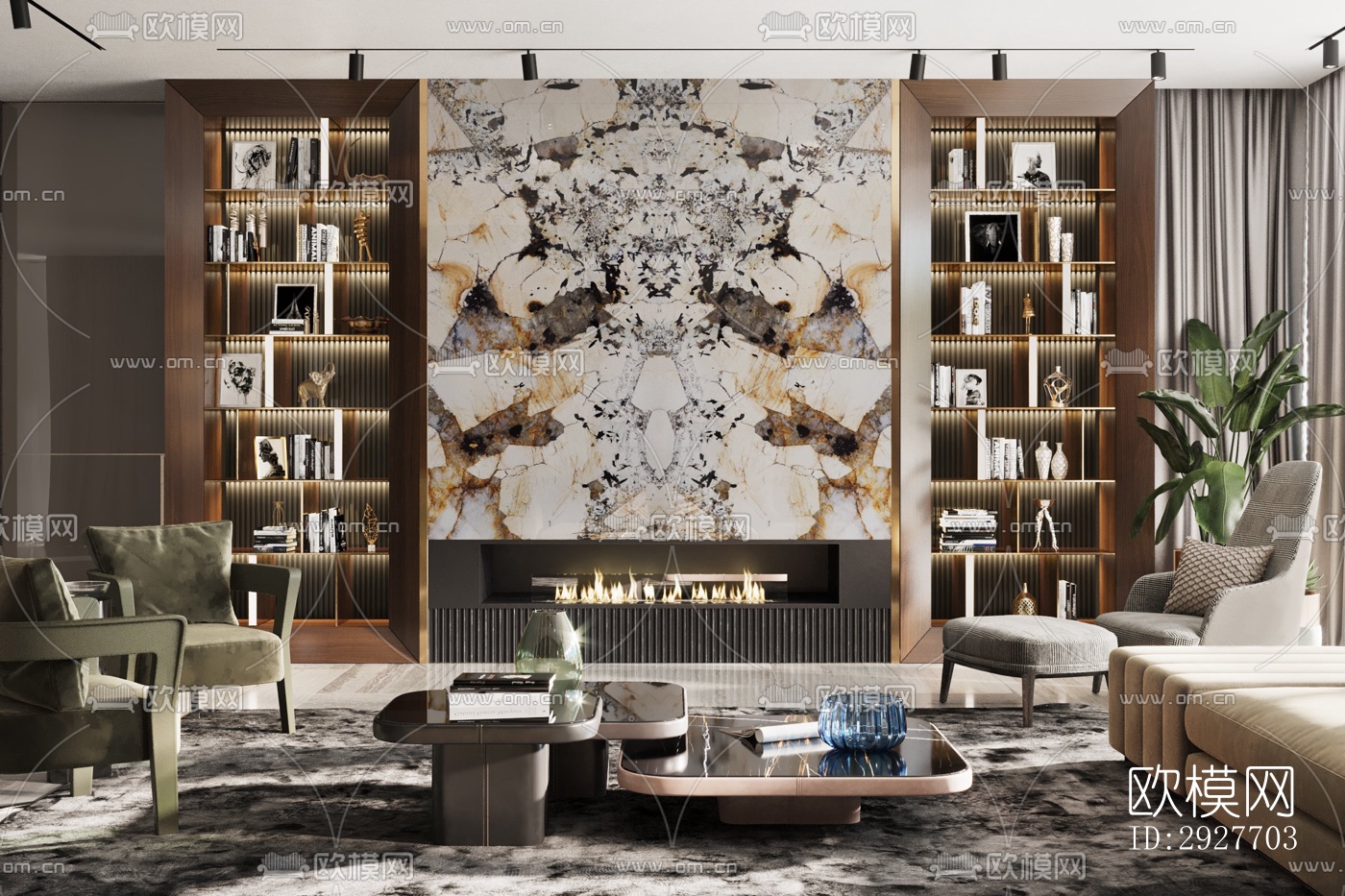 现代别墅效果图下载（渲染图12）