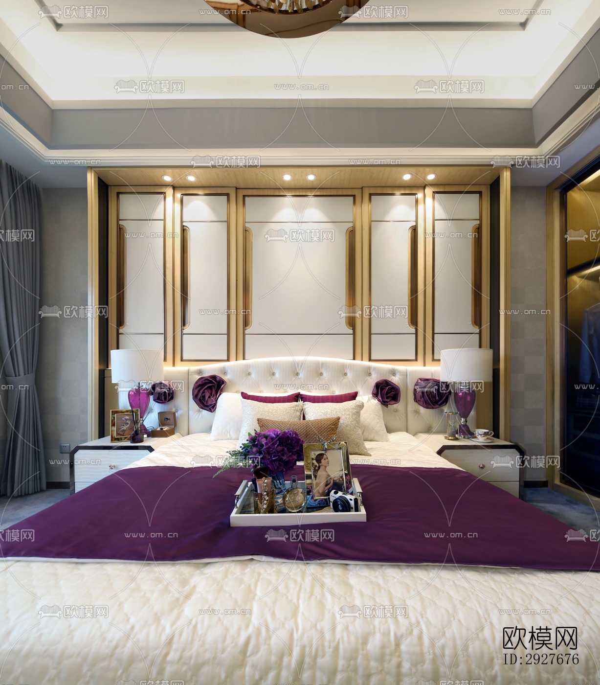 新中式别墅效果图下载（渲染图10）