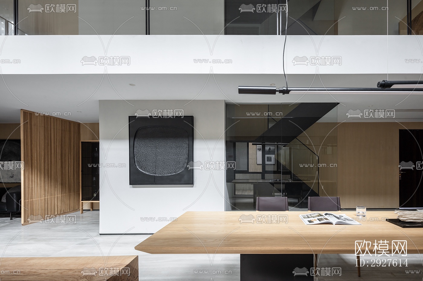 现代复式效果图下载（渲染图18）