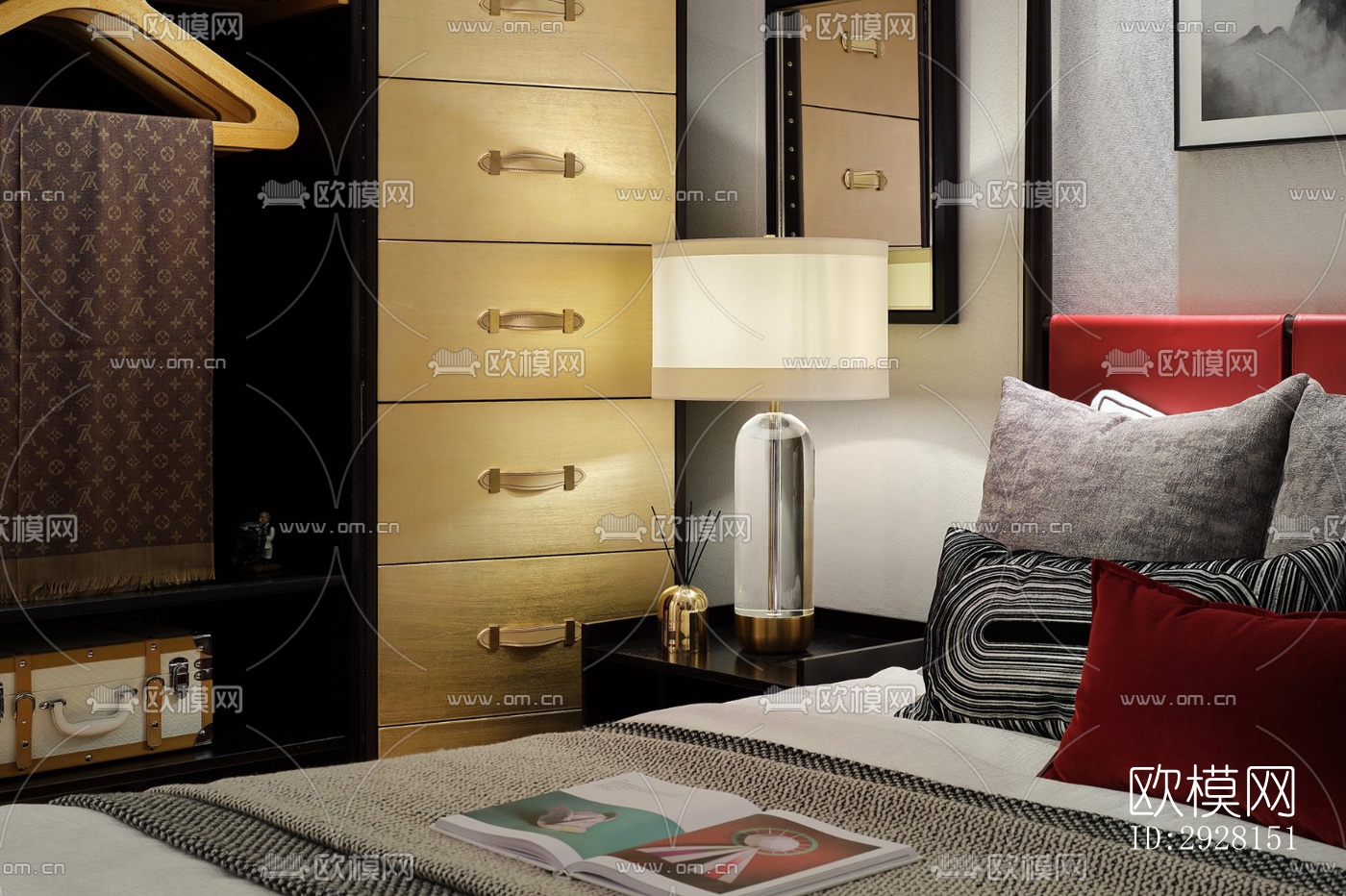 后现代平层效果图下载（渲染图11）