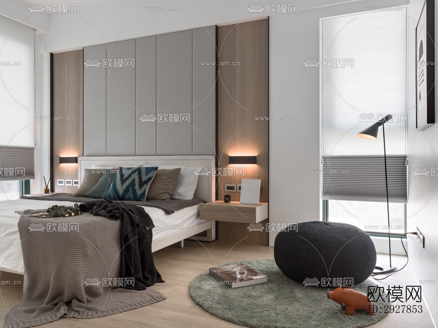 北欧公寓效果图下载（渲染图4）