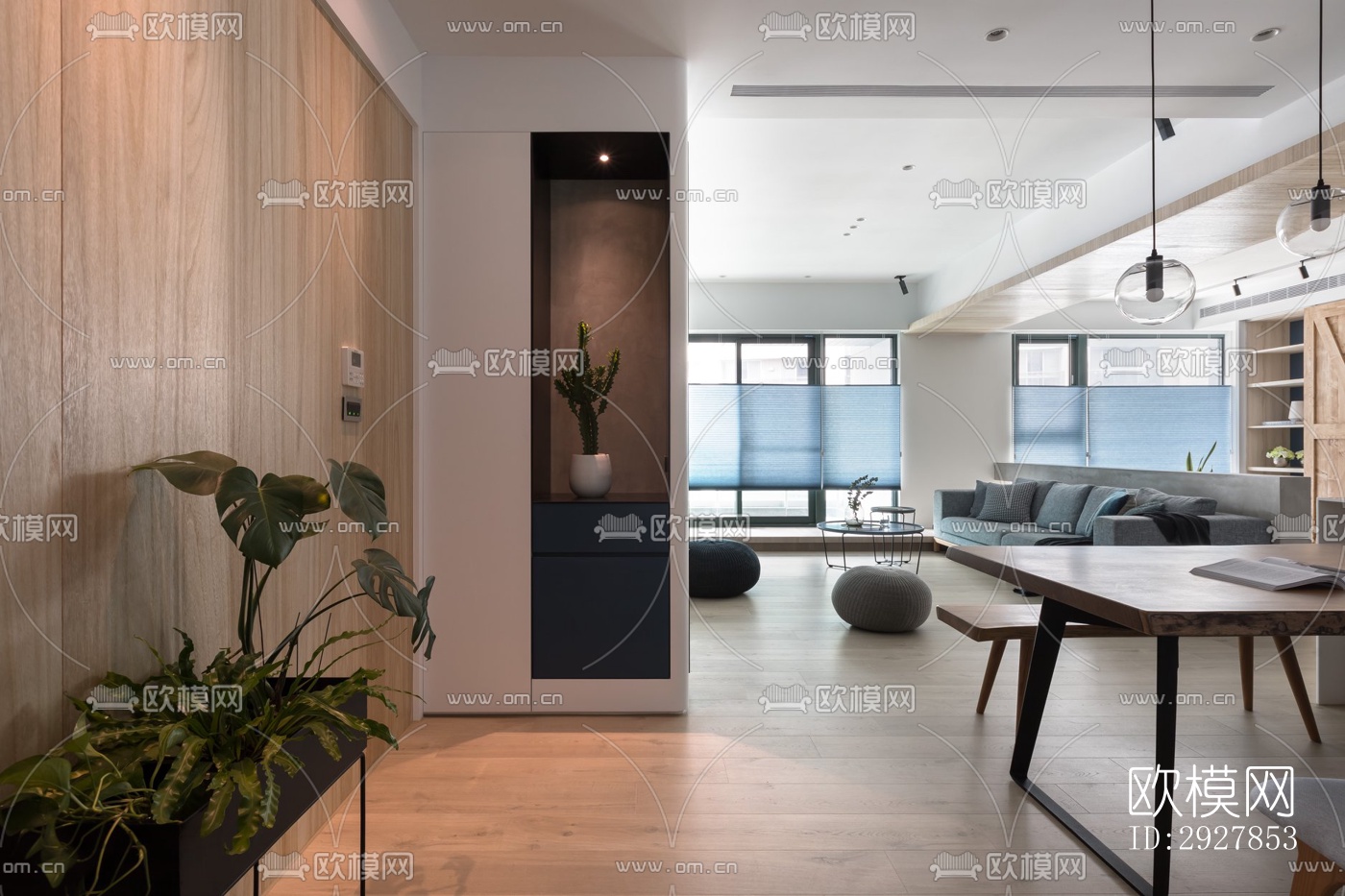 北欧公寓效果图下载（渲染图10）