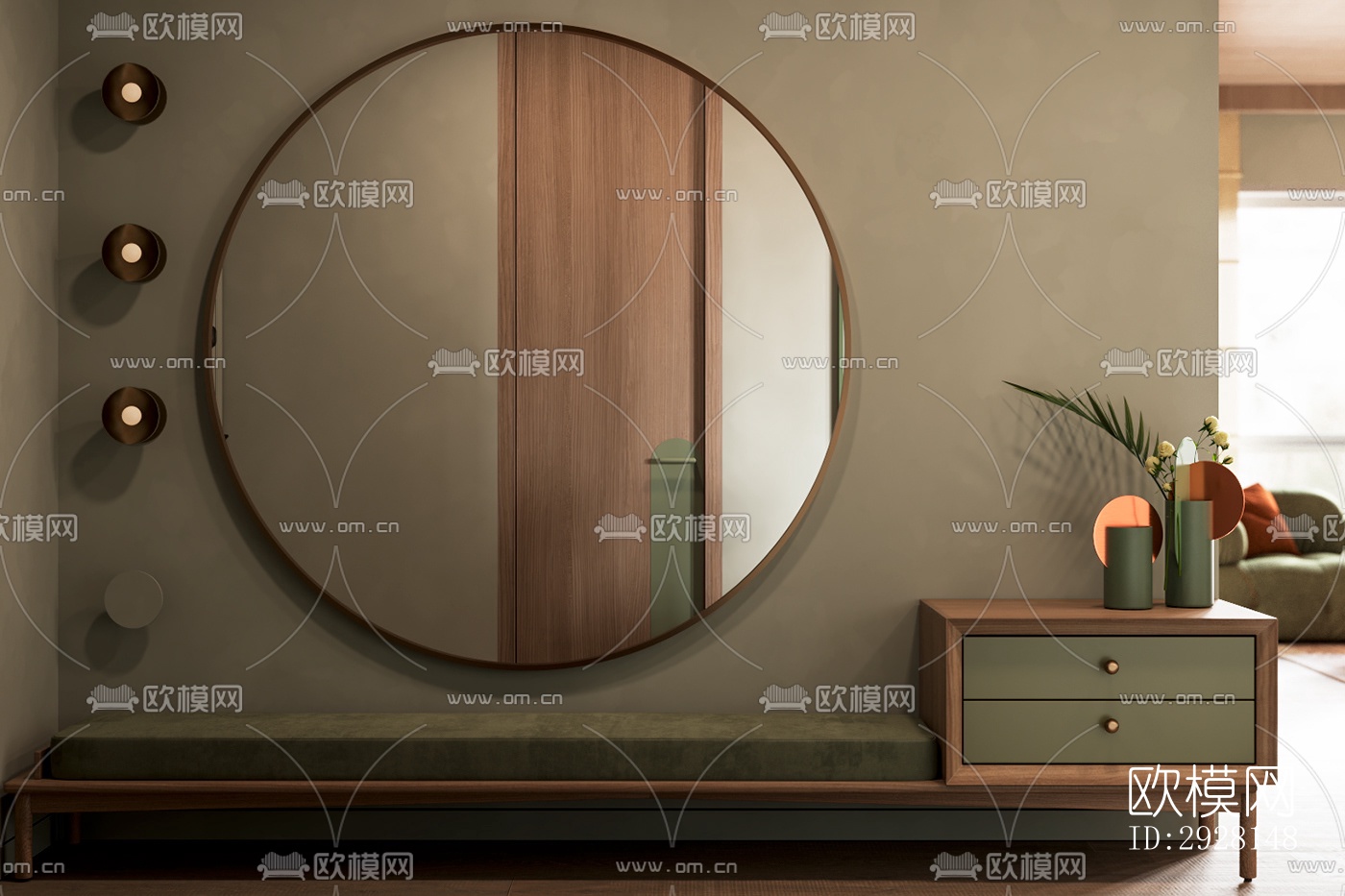 北欧平层效果图下载（渲染图9）