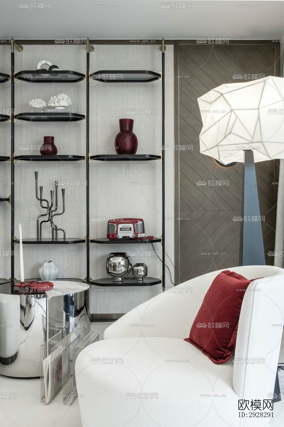 现代平层效果图下载（渲染图15）