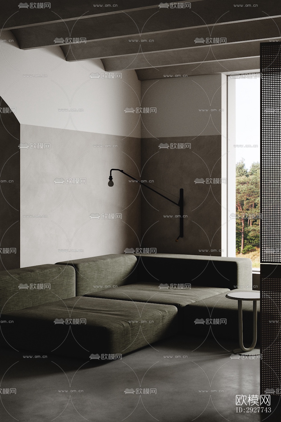 侘寂公寓效果图下载（渲染图12）