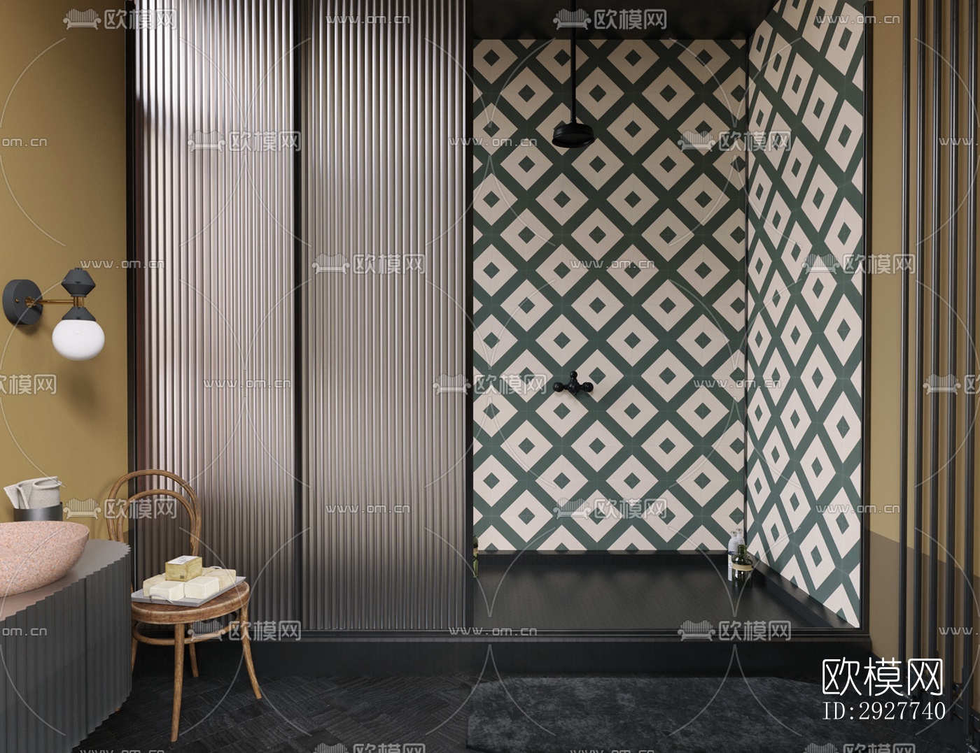 东南亚公寓效果图下载（渲染图6）