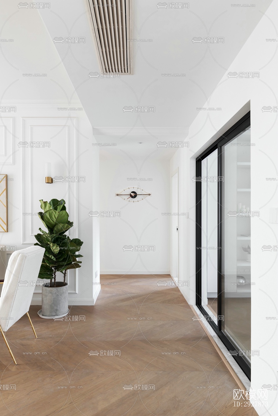 北欧公寓效果图下载（渲染图2）