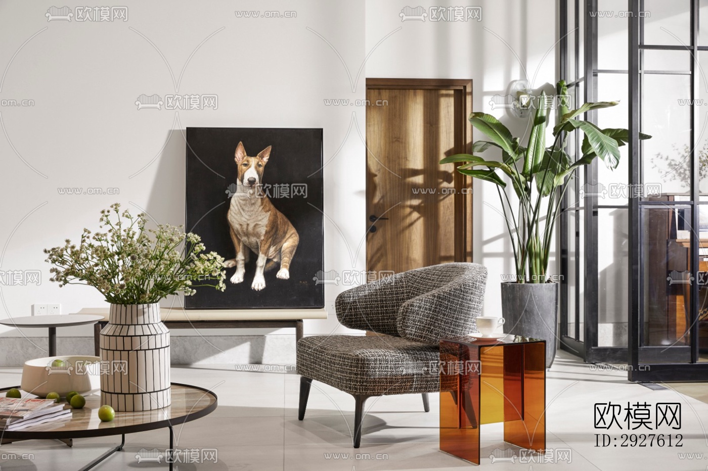 现代复式效果图下载（渲染图19）