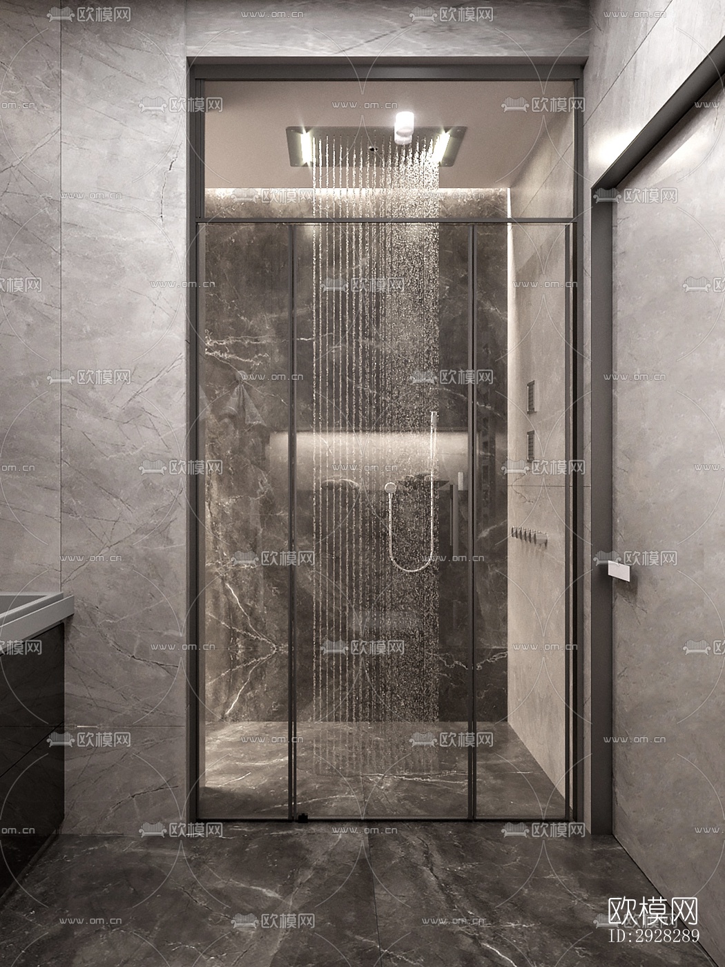 现代平层效果图下载（渲染图6）