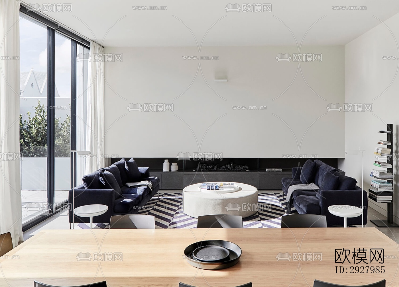 现代公寓效果图下载（渲染图5）