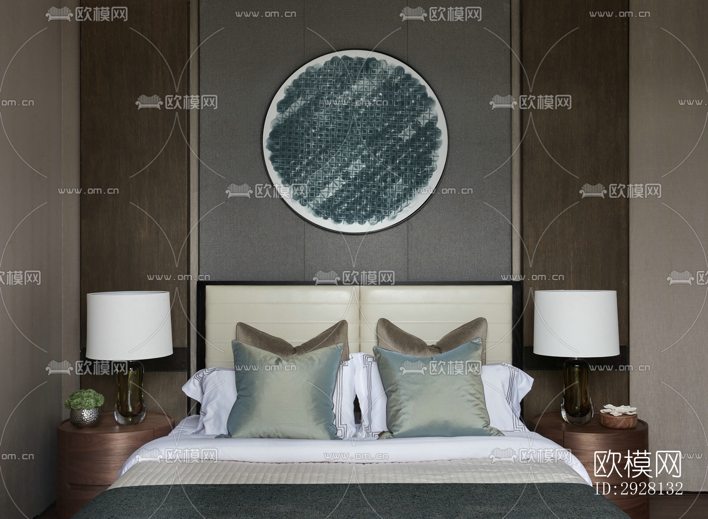 中式平层效果图下载（渲染图5）