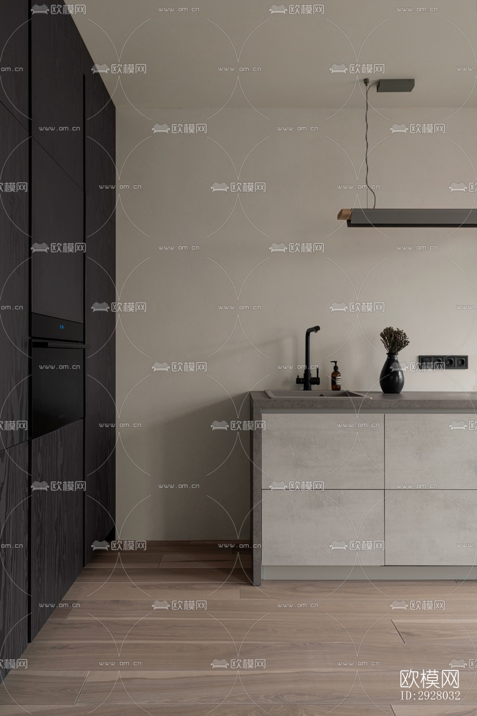 现代公寓效果图下载（渲染图8）