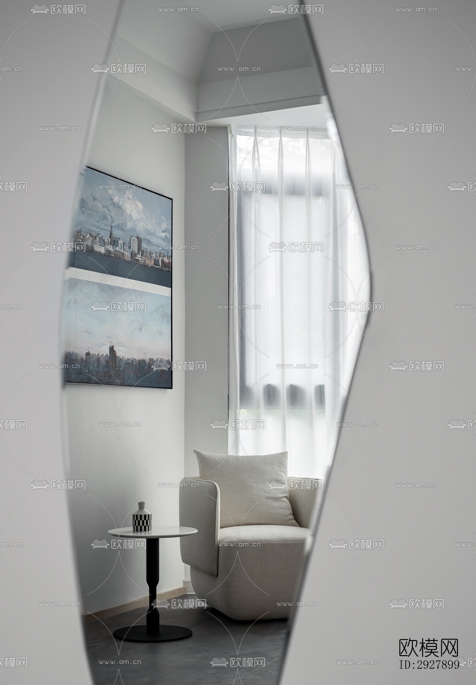 现代复式效果图下载（渲染图14）