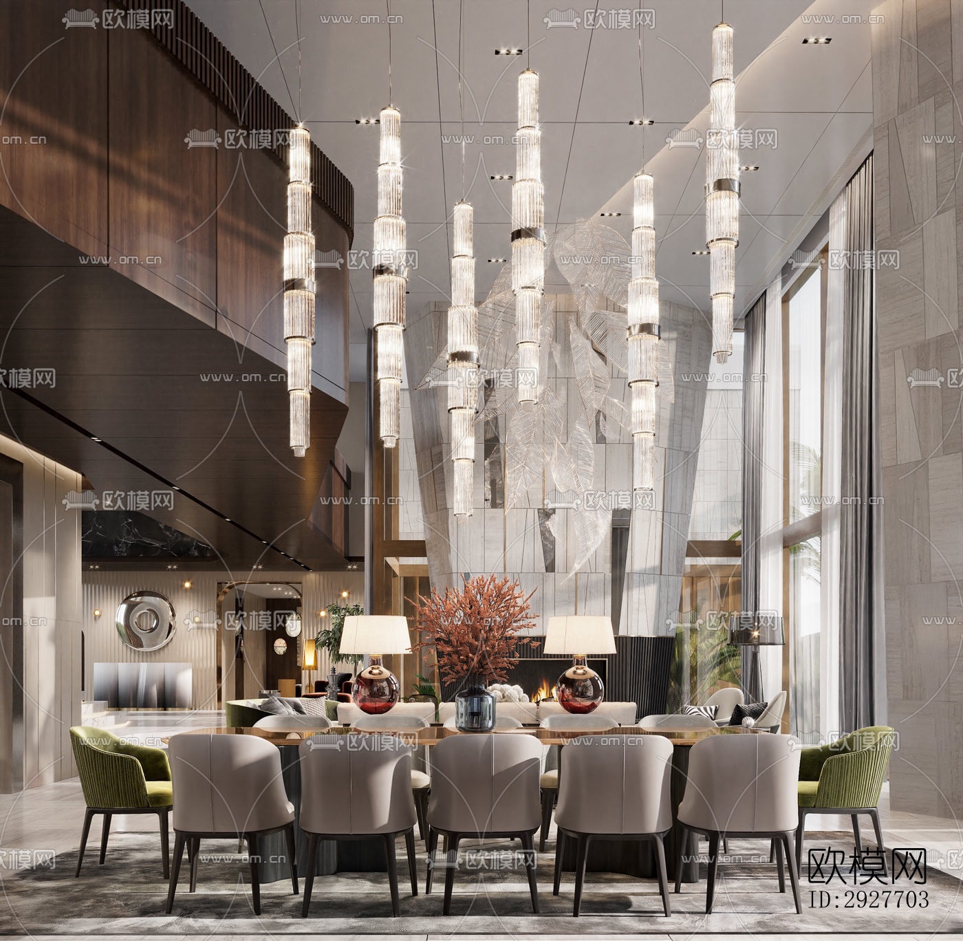 现代别墅效果图下载（渲染图11）