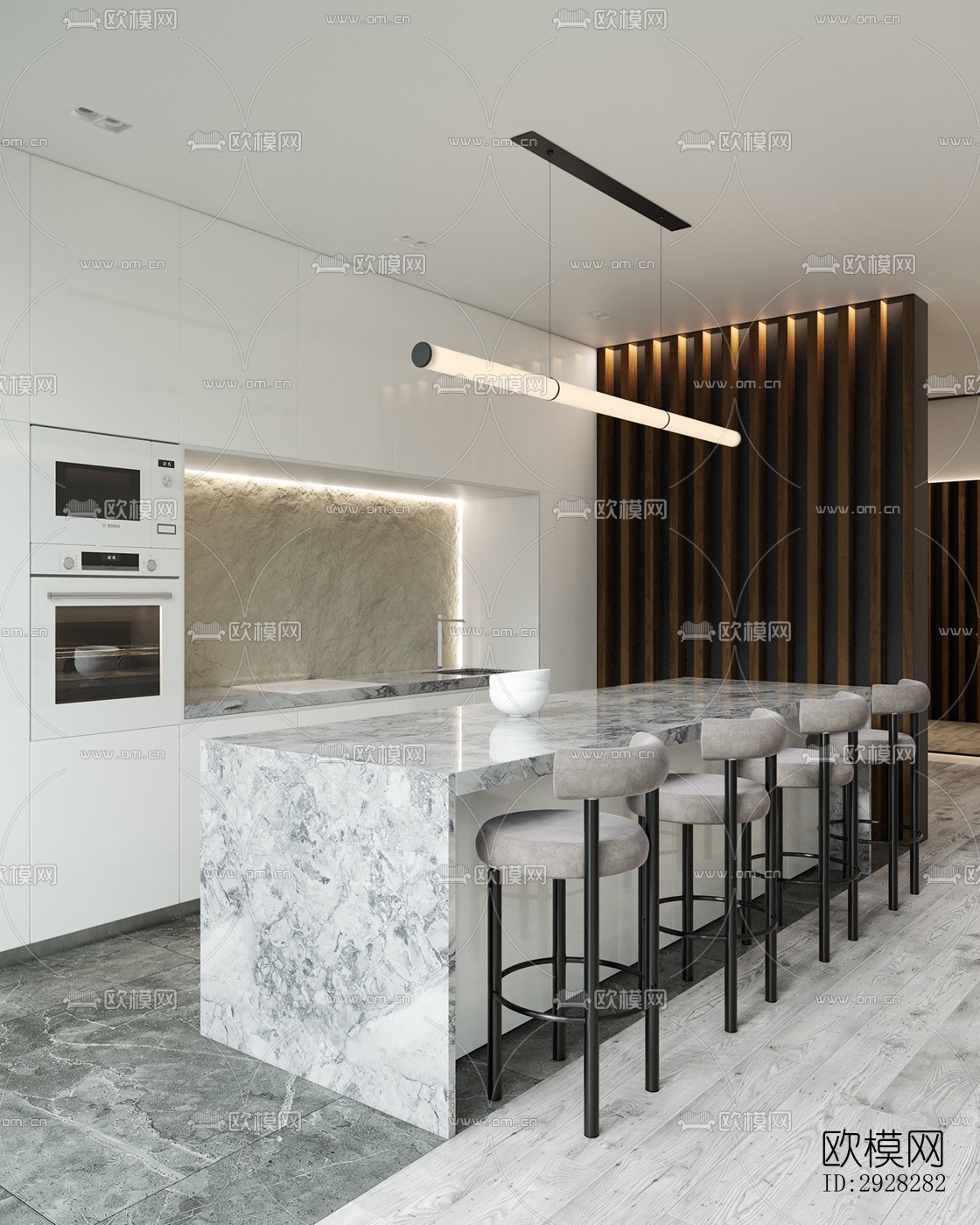 现代平层效果图下载（渲染图18）