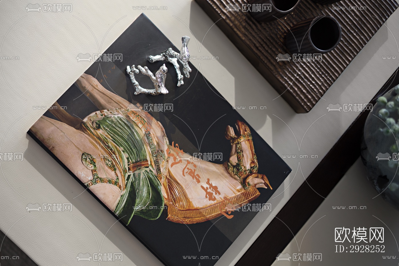 新中式平层效果图下载（渲染图14）