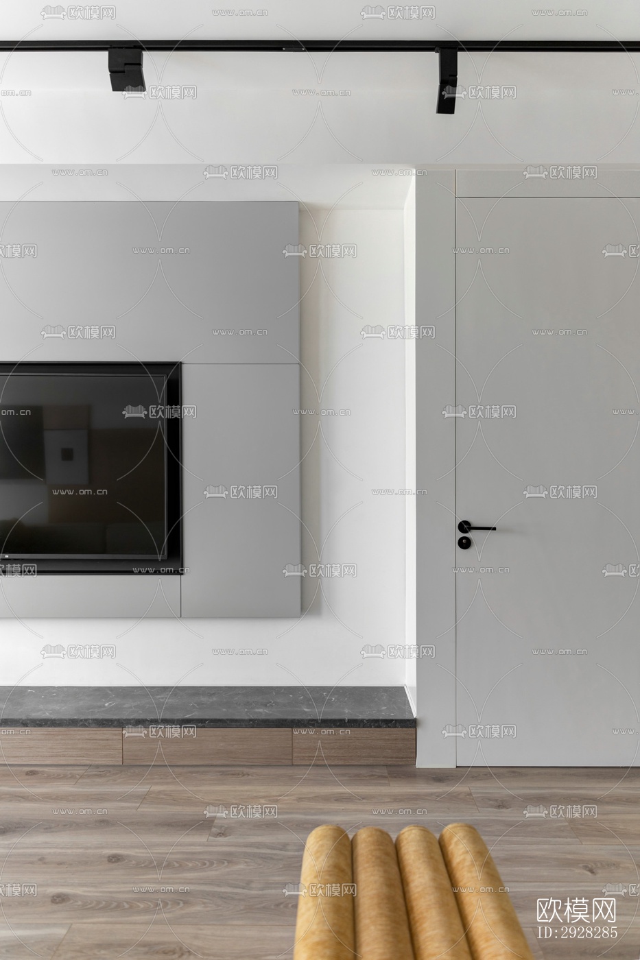 现代平层效果图下载（渲染图13）