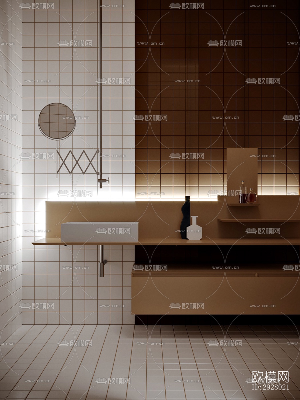 现代公寓效果图下载（渲染图5）