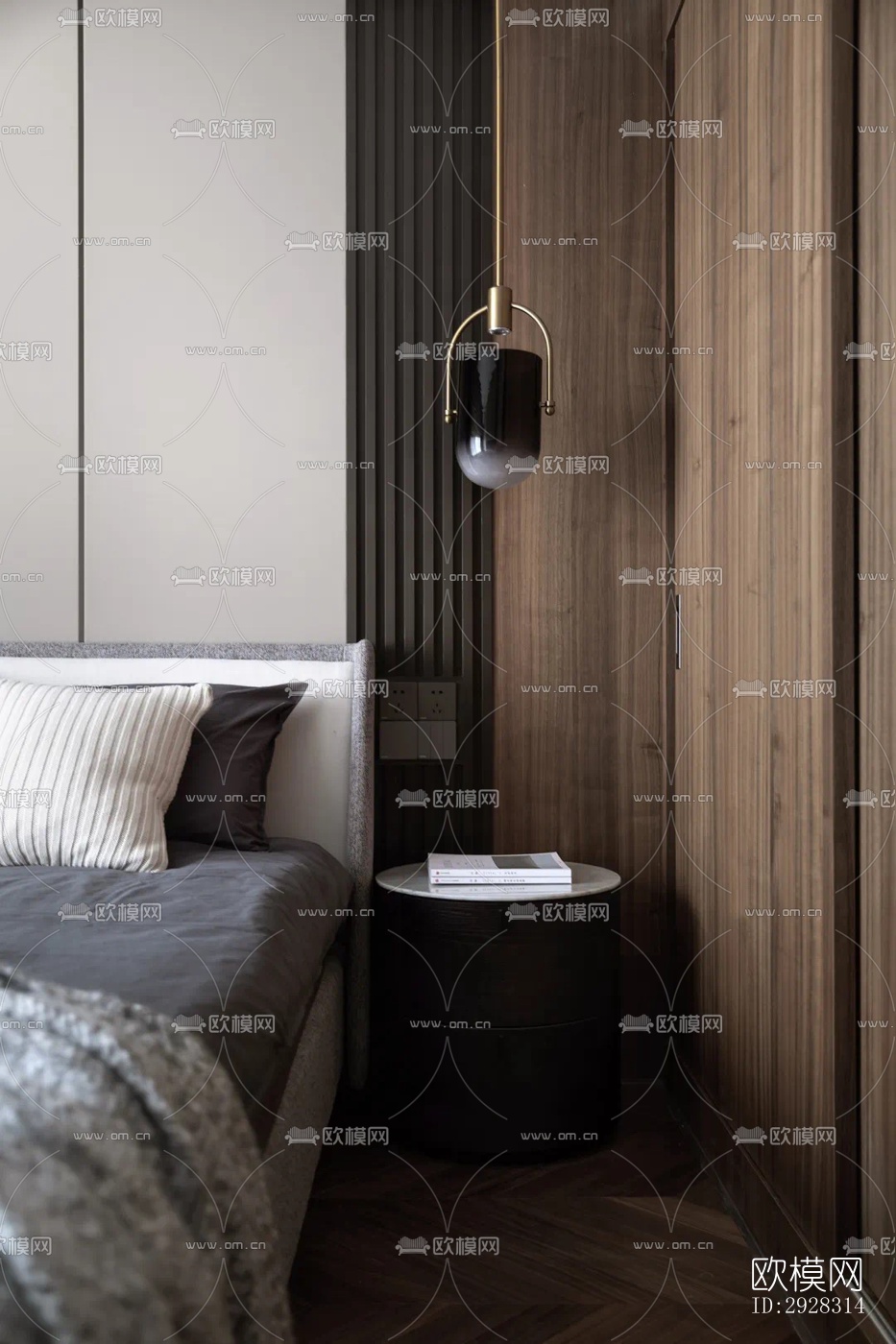 现代平层效果图下载（渲染图8）