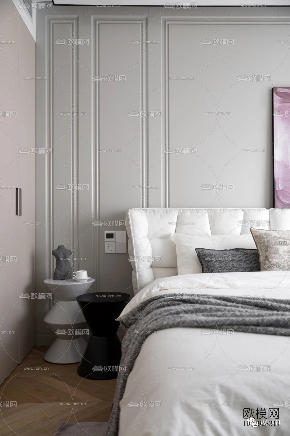 现代平层效果图下载（渲染图4）