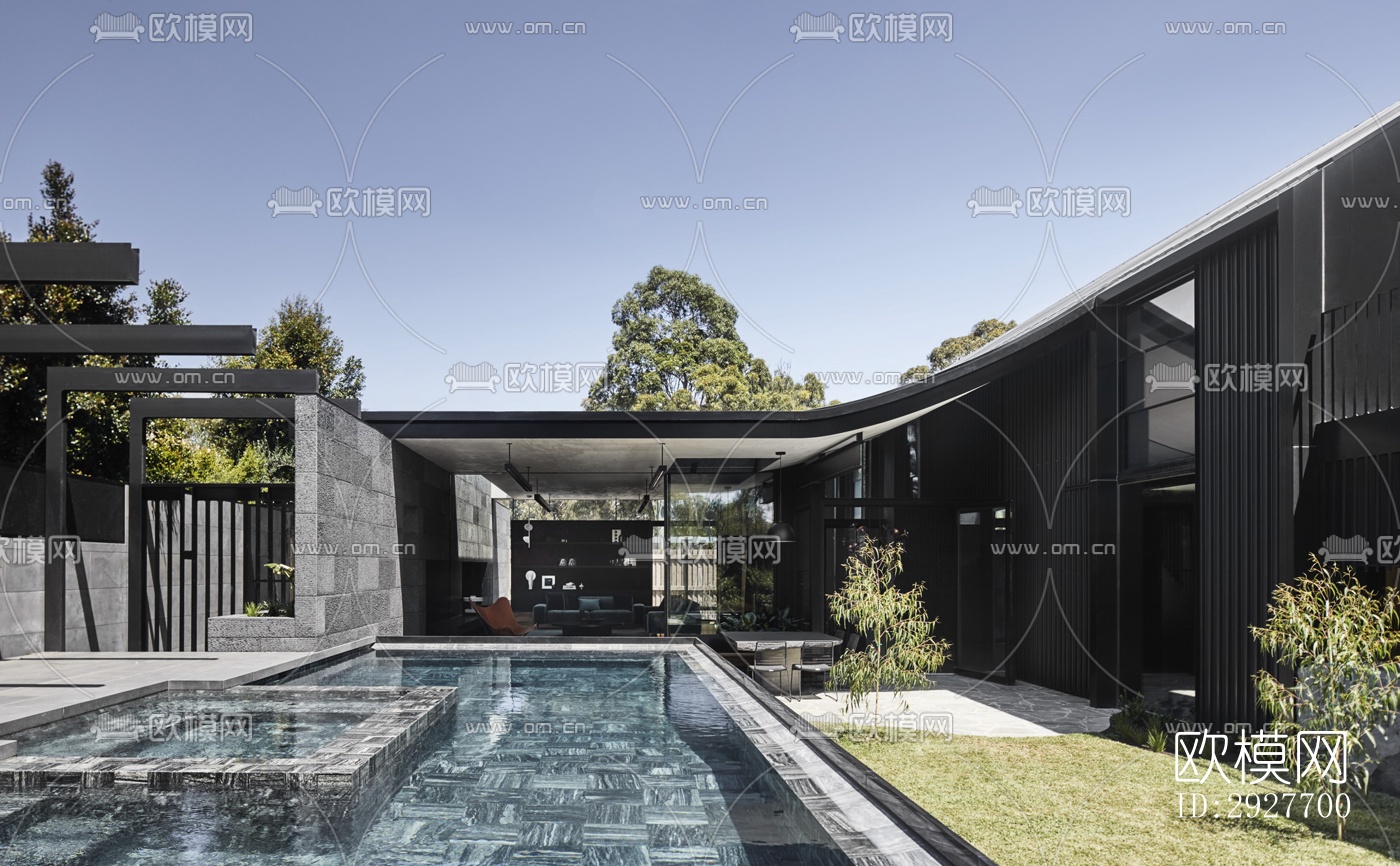 现代别墅效果图下载（渲染图13）