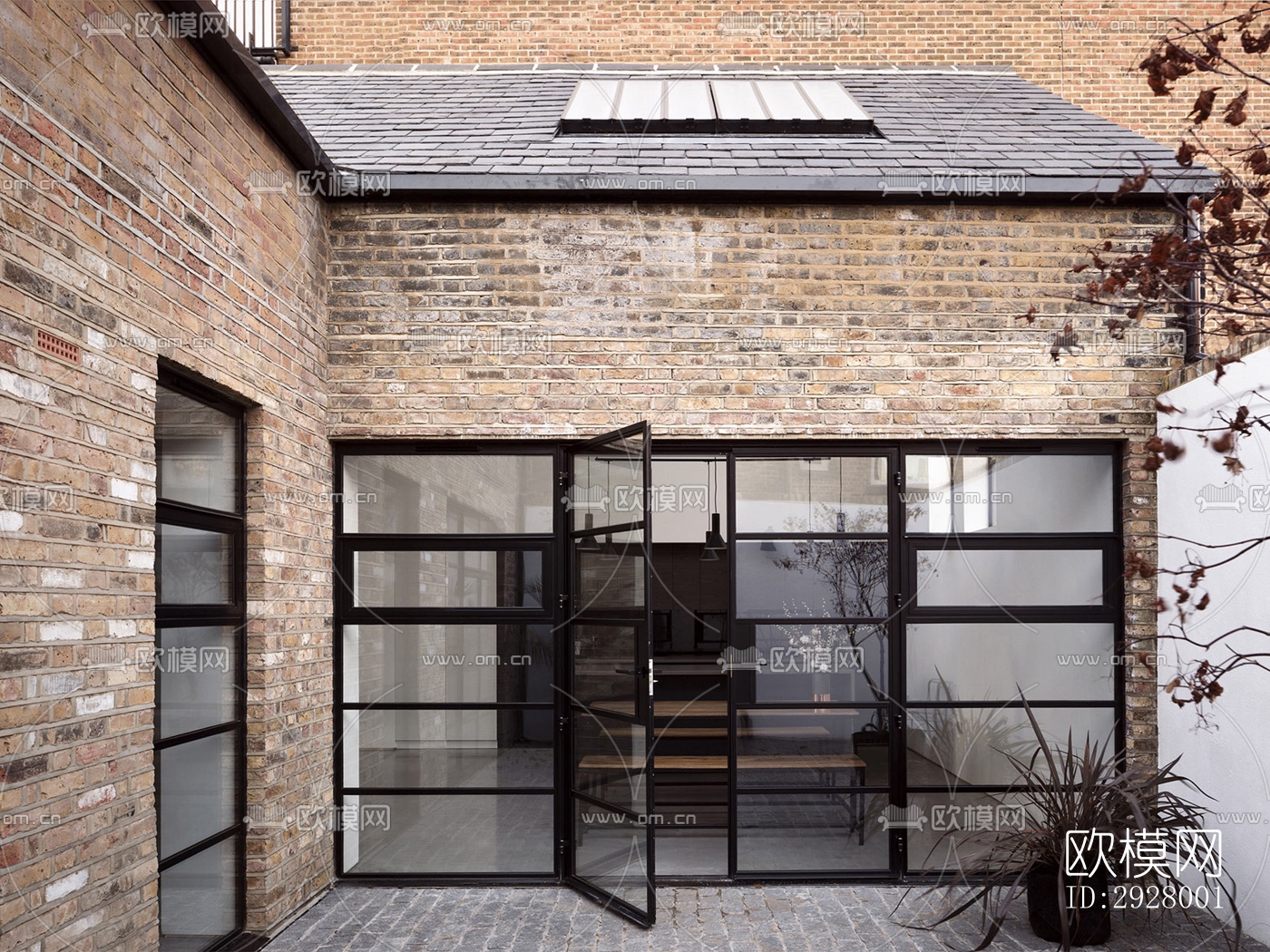 现代公寓效果图下载（渲染图1）