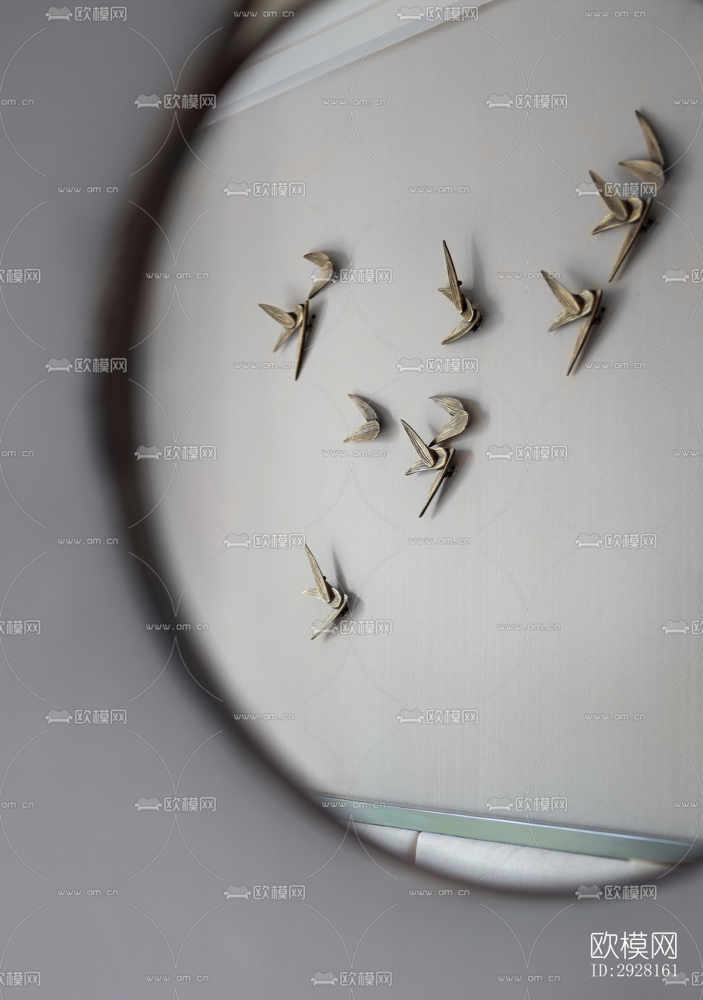 新中式平层效果图下载（渲染图11）