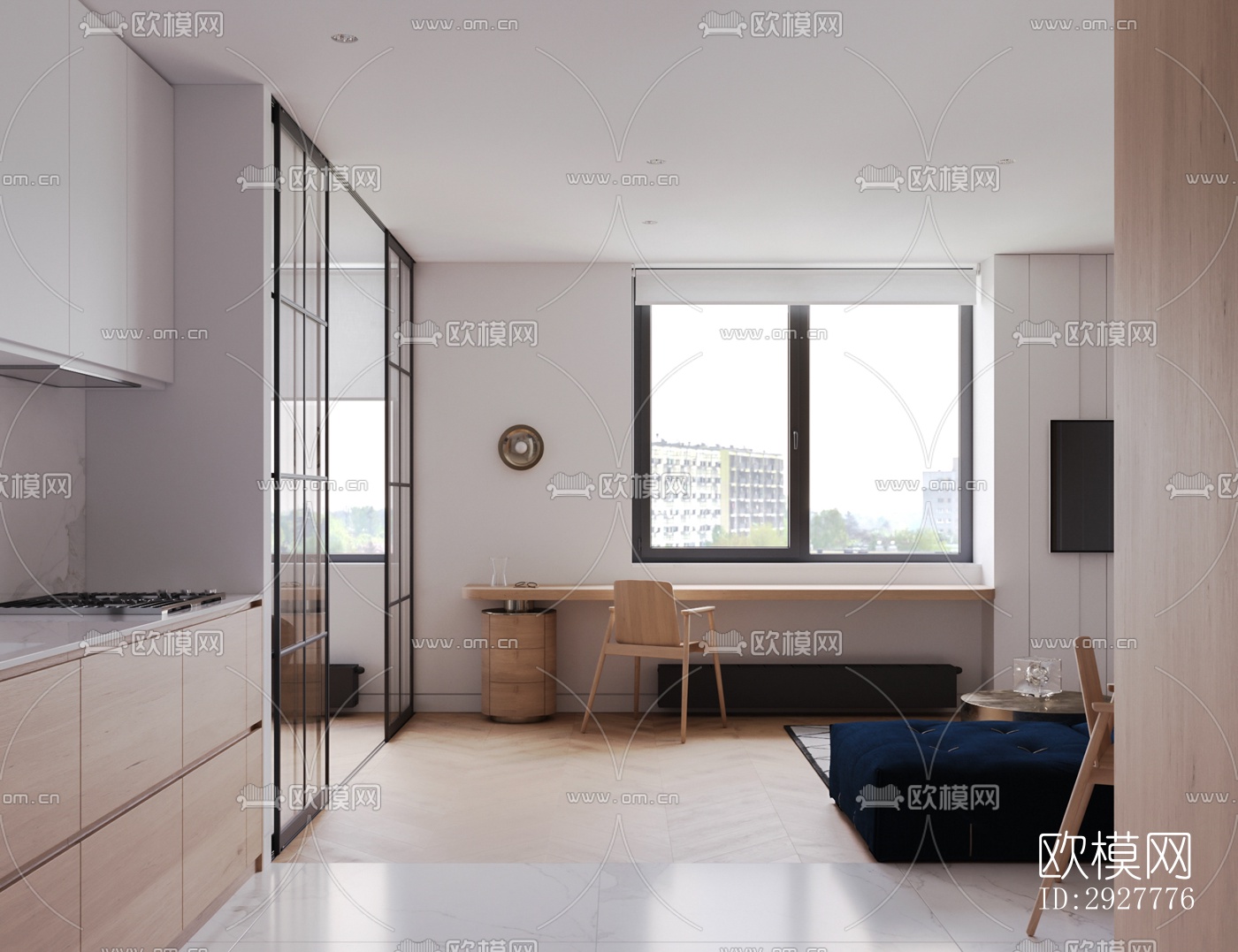 北欧公寓效果图下载（渲染图9）