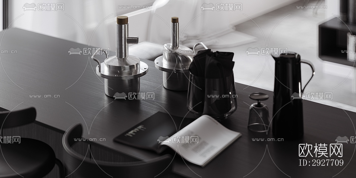 高级灰别墅效果图下载（渲染图15）