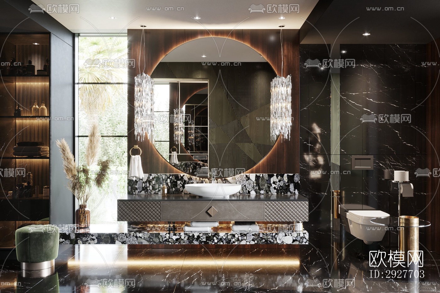 现代别墅效果图下载（渲染图3）