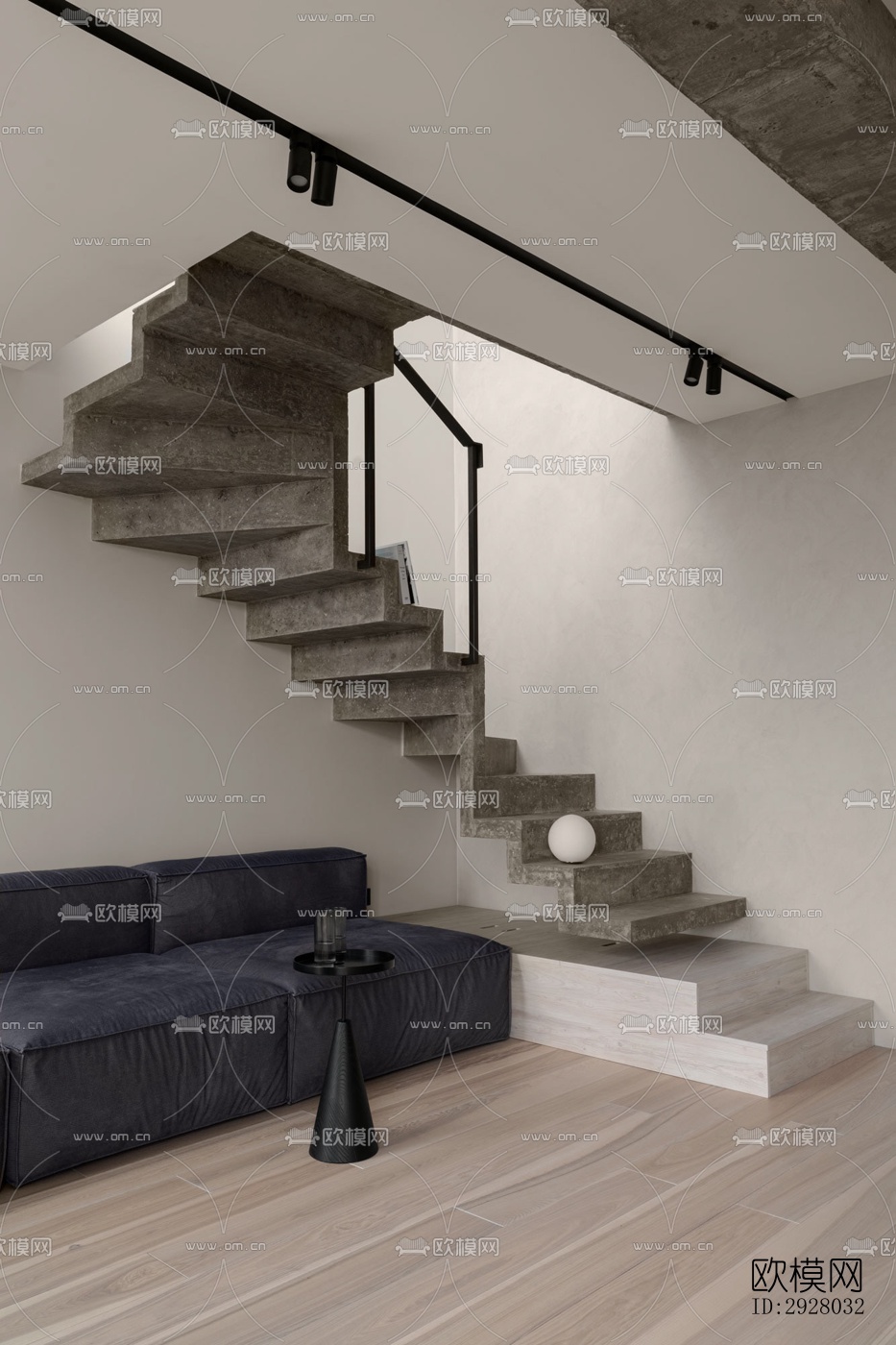 现代公寓效果图下载（渲染图9）