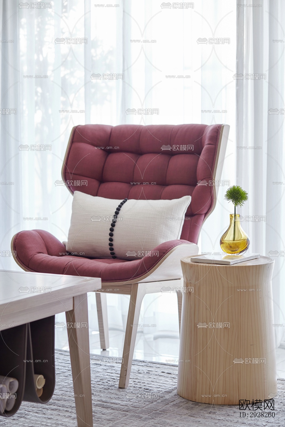 新中式平层效果图下载（渲染图15）