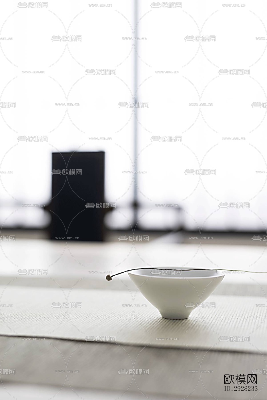 新中式平层效果图下载（渲染图7）