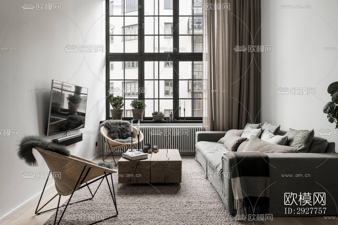 北欧公寓效果图下载（渲染图15）