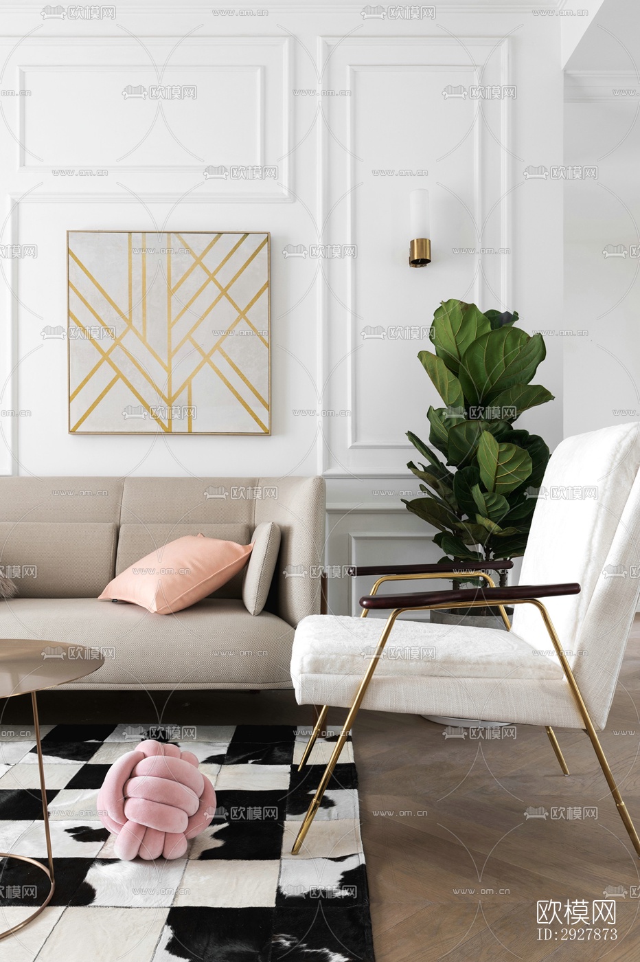 北欧公寓效果图下载（渲染图13）