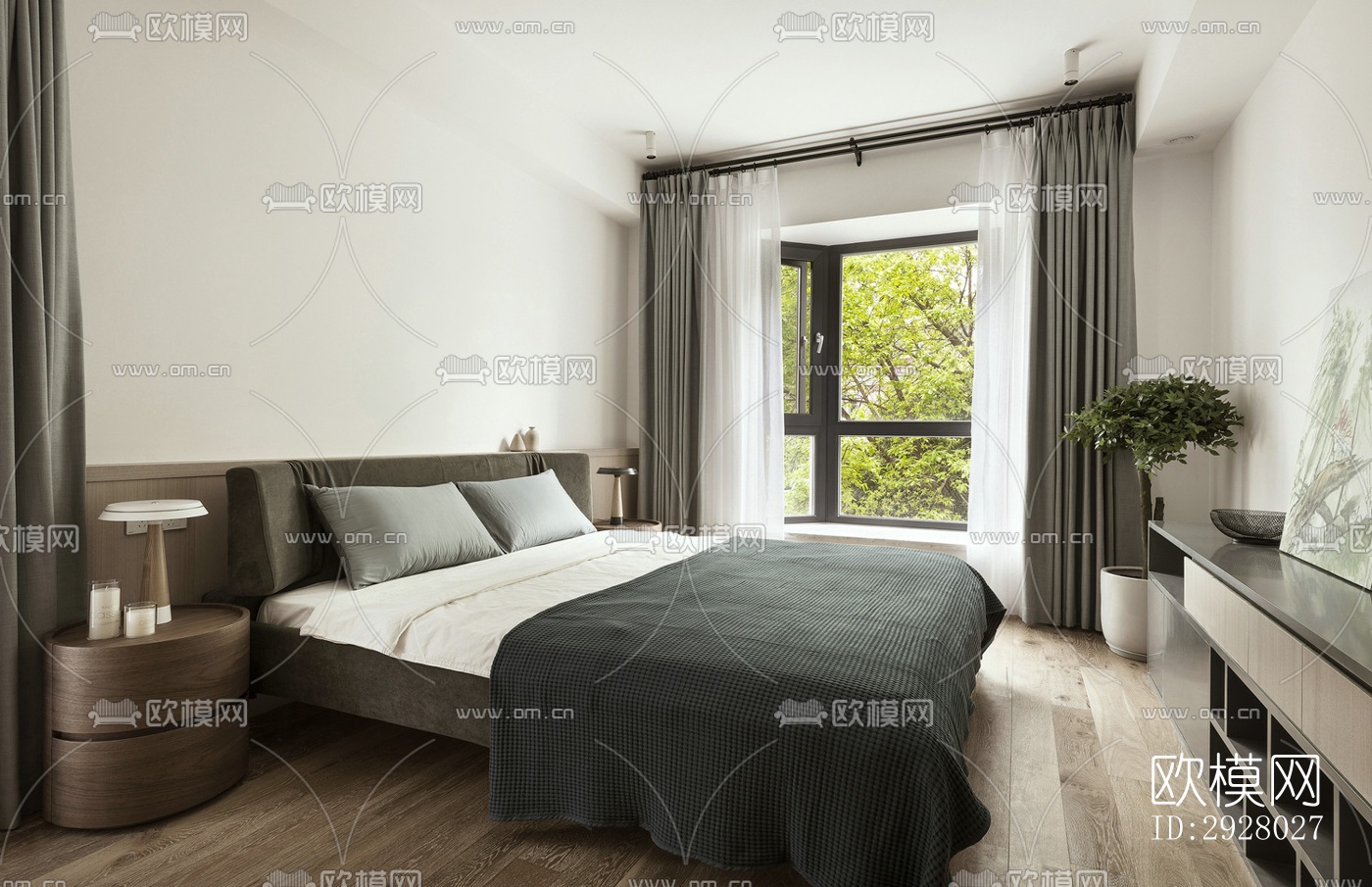 现代公寓效果图下载（渲染图5）