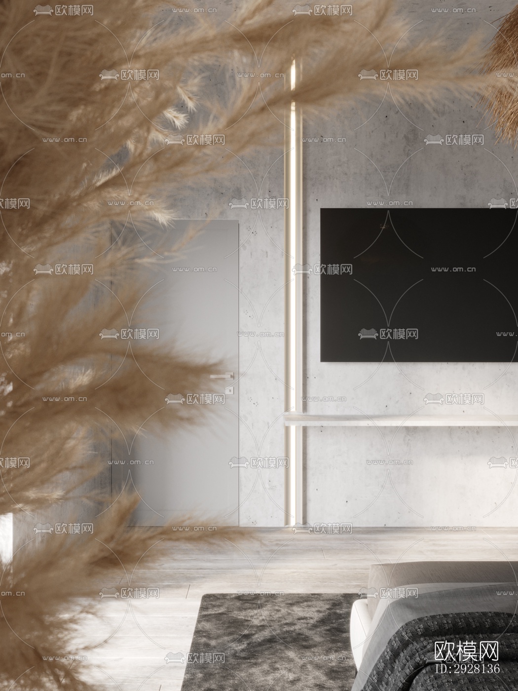 侘寂平层效果图下载（渲染图5）