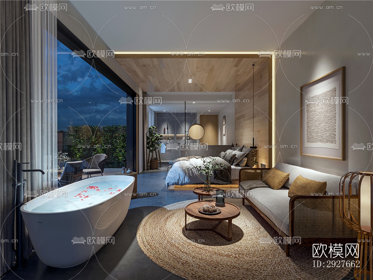 北欧别墅效果图下载（渲染图9）