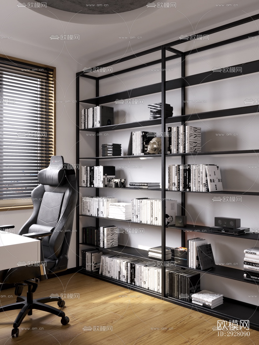 高级灰公寓效果图下载（渲染图17）